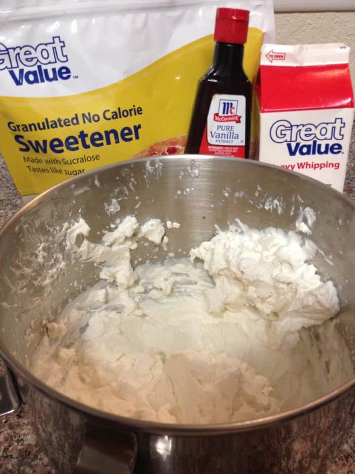Low Carb Whip Cream - simple, fool-proof whip cream for all sugar free and low carbers.