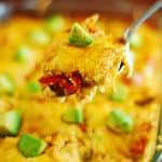 Low Carb Mexican Casserole - Delicious, easy, gluten free and vegetarian friendly mexican recipe.