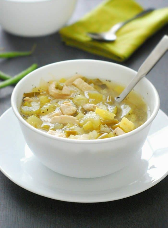 Low Carb Chicken Soup - this low carb soup is tasty, hearty and comforting without all the guilt.
