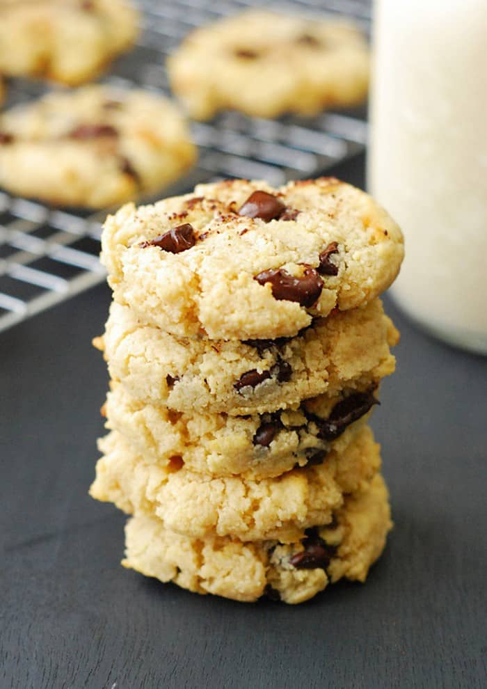 The Best Low Carb Chocolate Chip Cookies - Soft, chewy, thick and you won't even be able to tell the difference.