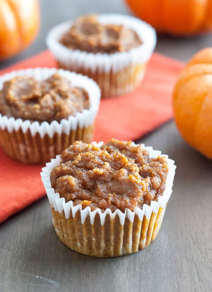 Healthy & Delicious Pumpkin Muffins - these are the easiest and tastiest low carb friendly pumpkin muffins ever.