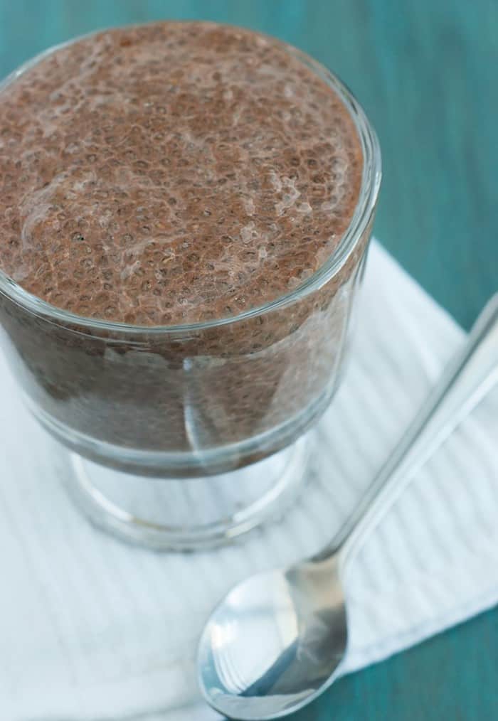 Tasty low carb chocolate pudding using chia seeds!