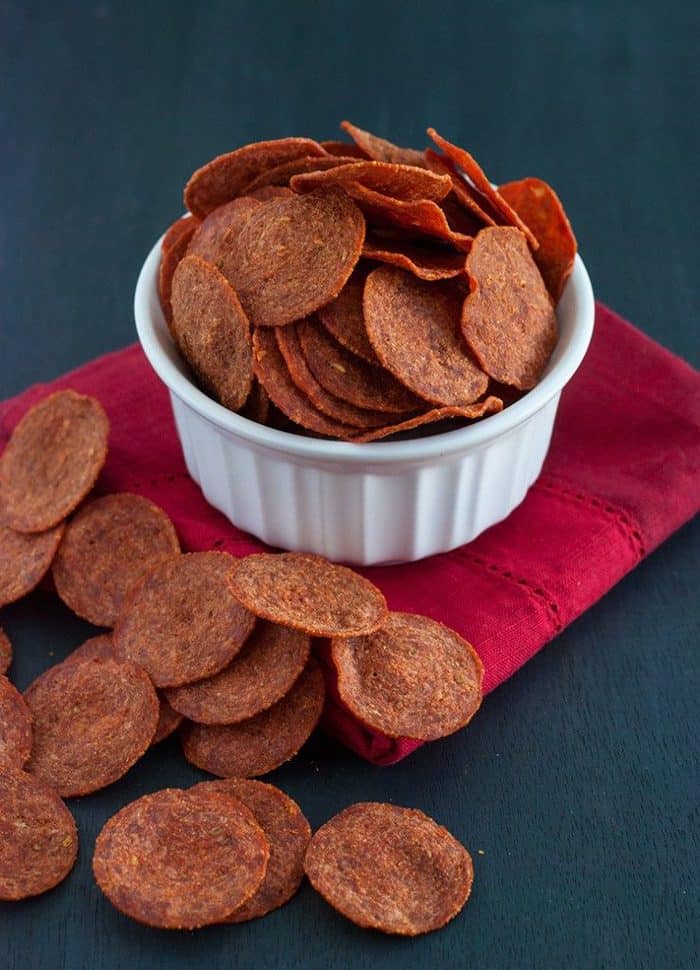 Pepperoni Chips are tasty, crunchy, and low carb friendly.