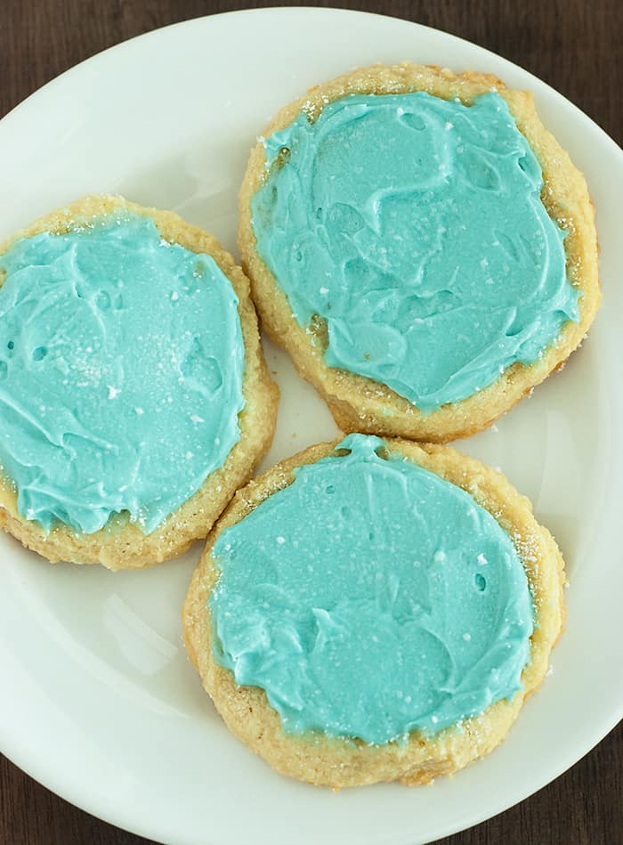 These tasty Frosted Cookies are just about the best cookies I've ever had and their actually sugar free and low carb friendly.