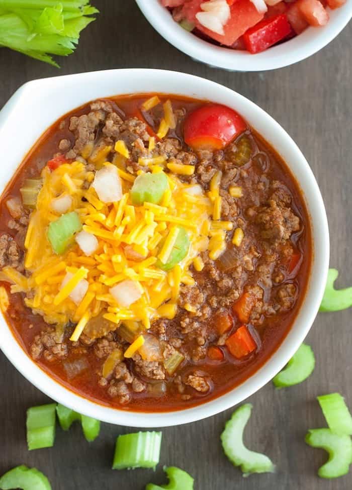 Looking for a tasty Low Carb Chili recipe? Here's the one you've been looking for, it's delicious, easy and packs the same flavors you know and love.